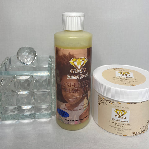 Maxi-Hydrate Hair Butter 8 oz and Hair Oil COMBO